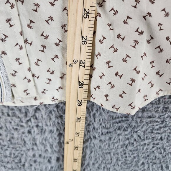 Project Red Mens Large Cream Long Sleeve Button Up *NWT* - Picture 7 of 11